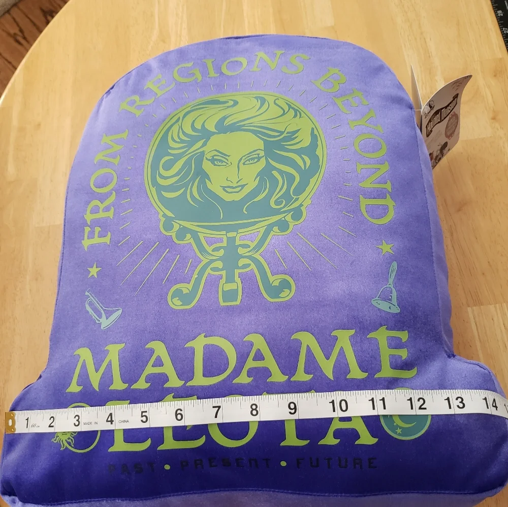 Disney Haunted Mansion Madame Leota Glow in the Dark Pillow NWT